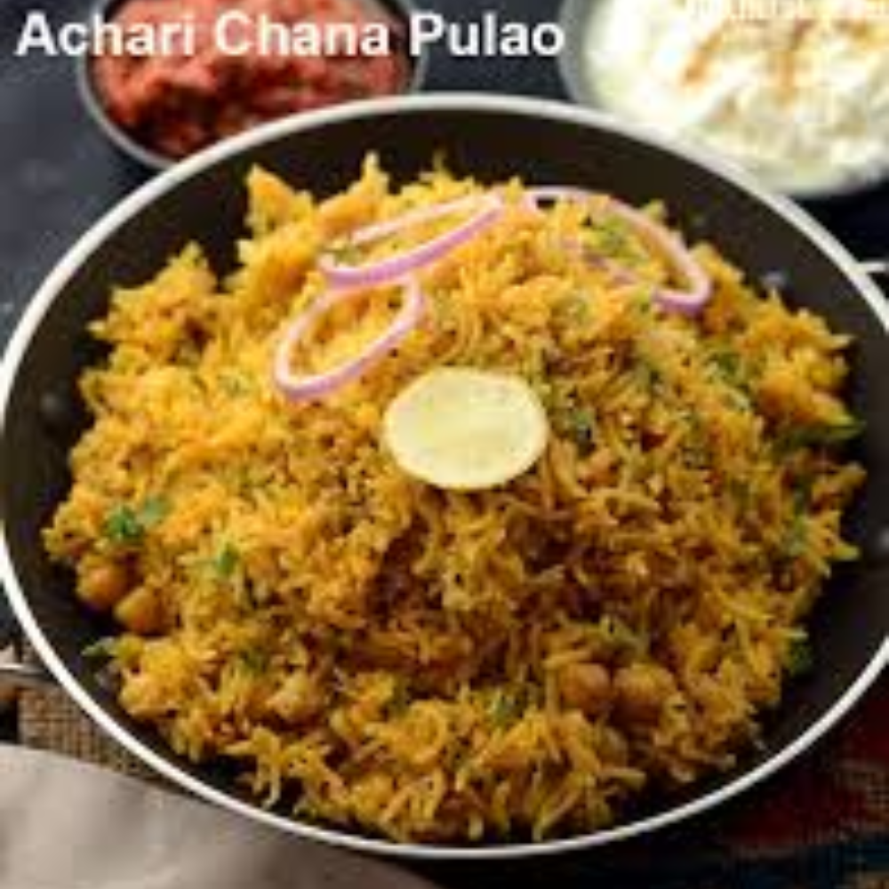 Achari Chana Pulao
